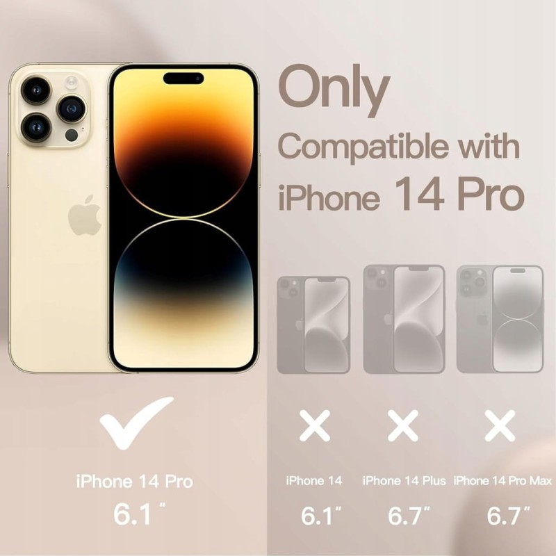 Silikonowe etui iPhone'a 14 Pro, Kompatybilne z magsafe, JETech