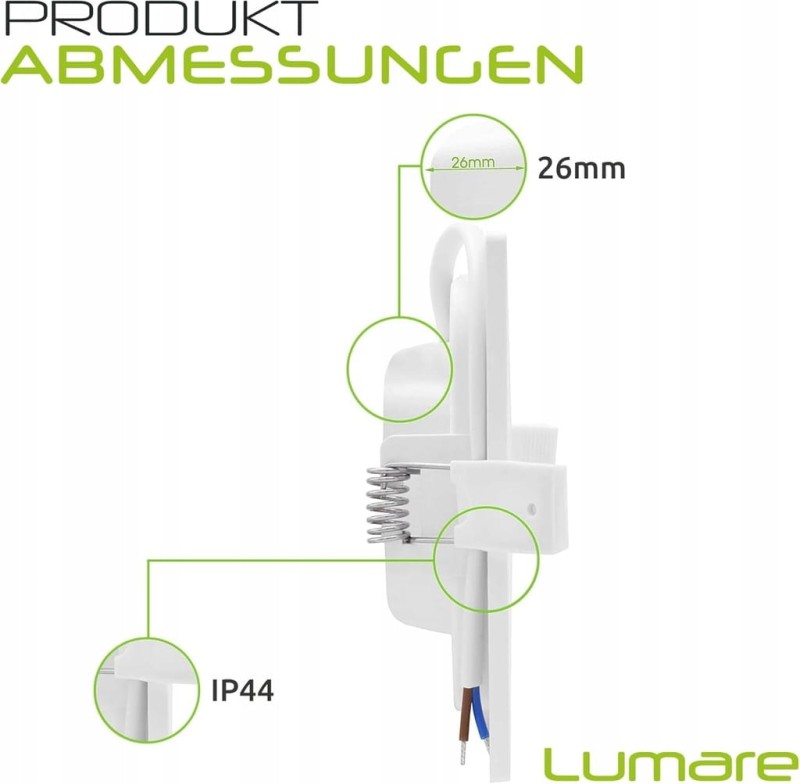 Oczko sufitowe LED do zabudowy, 6 szt. 6 W 360 lm, kwadratowe- Lumare