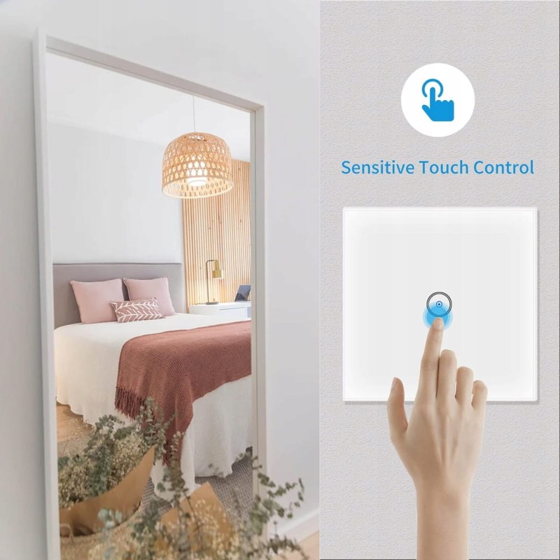 Włącznik światła 1-drożny, 2 szt. Smart Alexa, Home Assistant ZigBee Zauzau