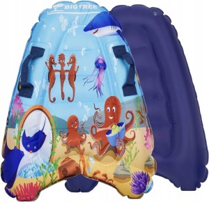 Nadmuchiwana deska, bodyboard z uchwytami, 75 x 52 x 15, morski - Bigtree
