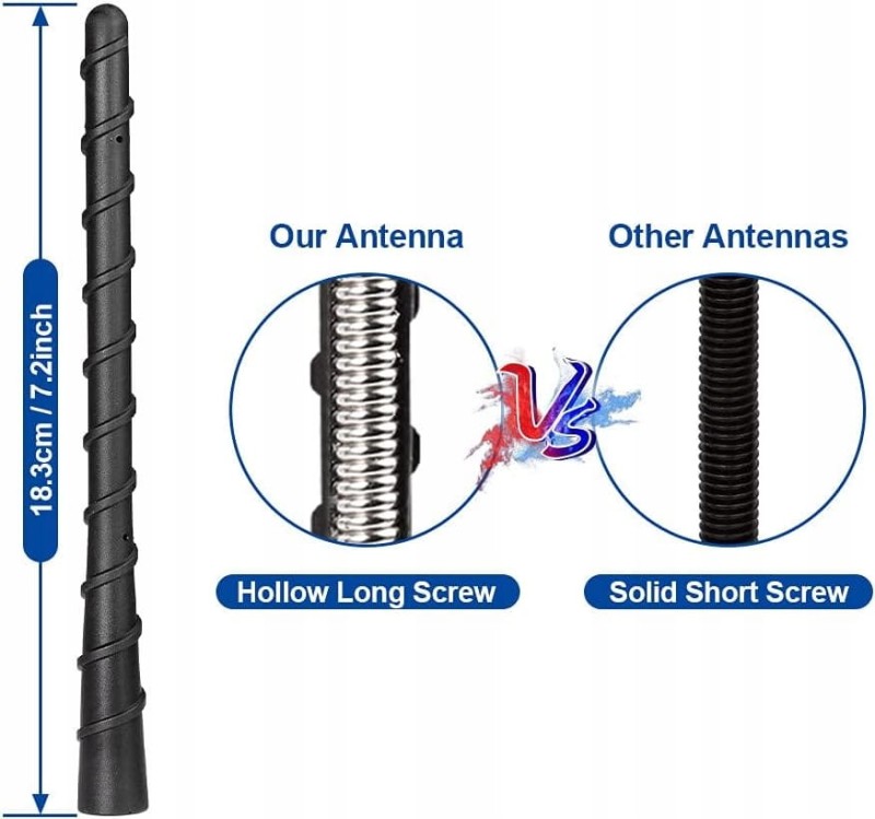 Uniwersalna antena samochodowa, 18 cm, odbiór AM i FM- Bingfu