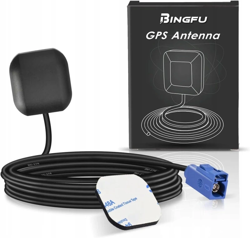 Antena GPS Fakra C, wodoodporna IP65 z kabel 3 m- Bingfu