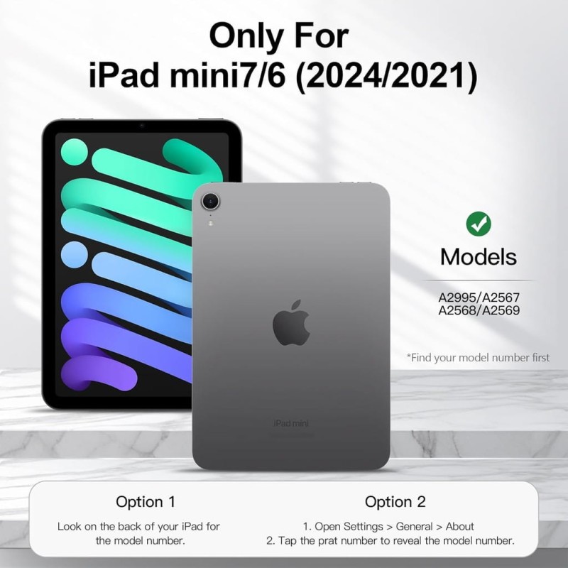 Etui do iPad Mini 6 2021 (6. generacji 8,3 cala), zielone - Auaua