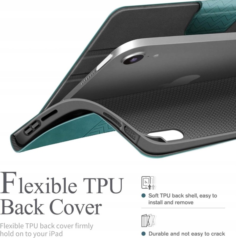 Etui do iPad Mini 6 2021 (6. generacji 8,3 cala), zielone - Auaua