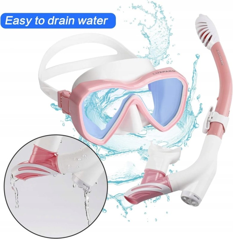 Luxpard Zestaw do Snorkelingu dla Dzieci – Maska Panoramiczna, Sucha Rurka