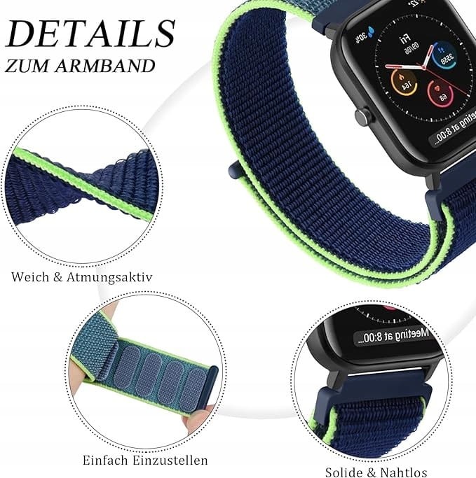 AK nylonowy pasek 20 mm do Samsung Galaxy Watch 5/4/Active2