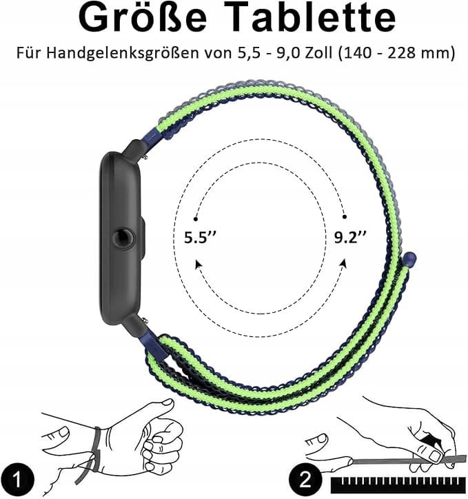 AK nylonowy pasek 20 mm do Samsung Galaxy Watch 5/4/Active2