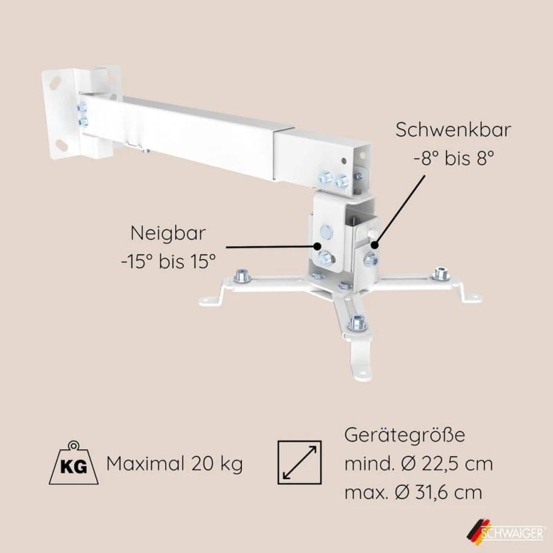 Uchwyt na projektor Schwaiger lwh 310 wd