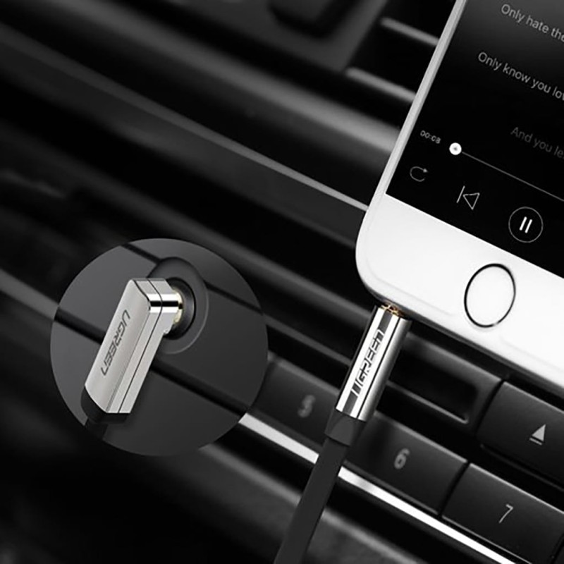 Kabel minijack Ugreen 10728 czarny 3m – przewód audio premium