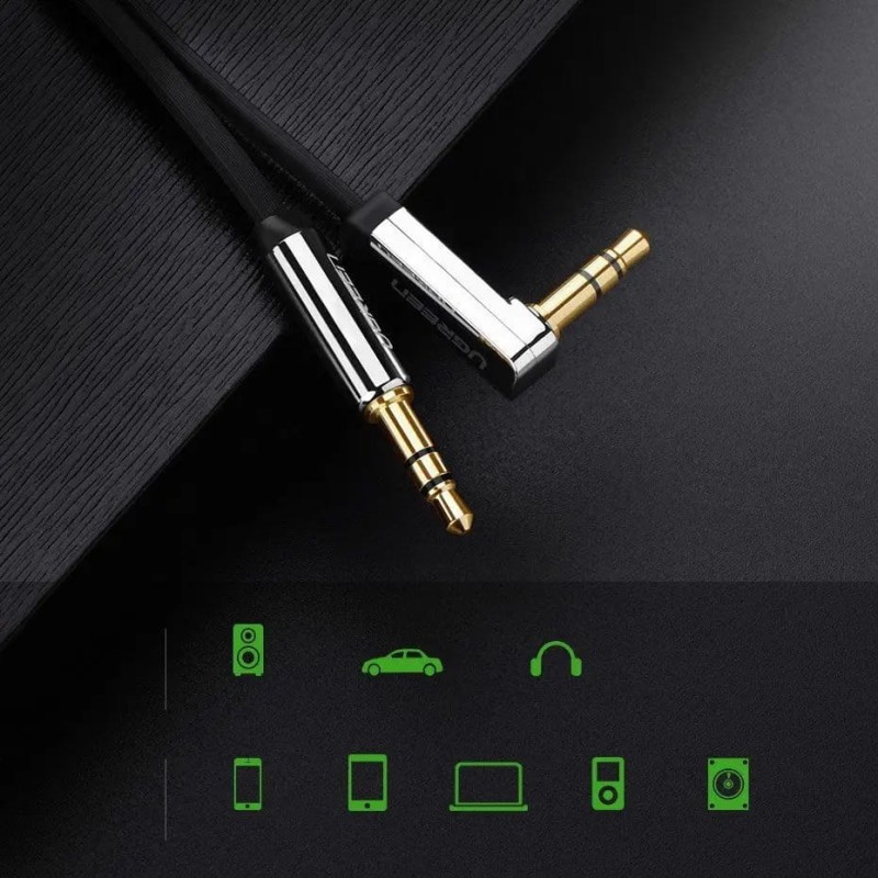 Kabel minijack Ugreen 10728 czarny 3m – przewód audio premium