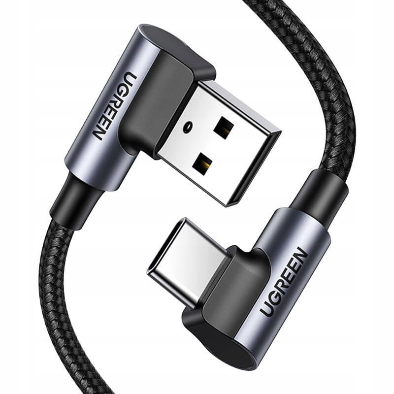 Ugreen kątowy kabel przewód USB - USB Typ C Quick Charge 3.0 QC3.0 3 A 1 m