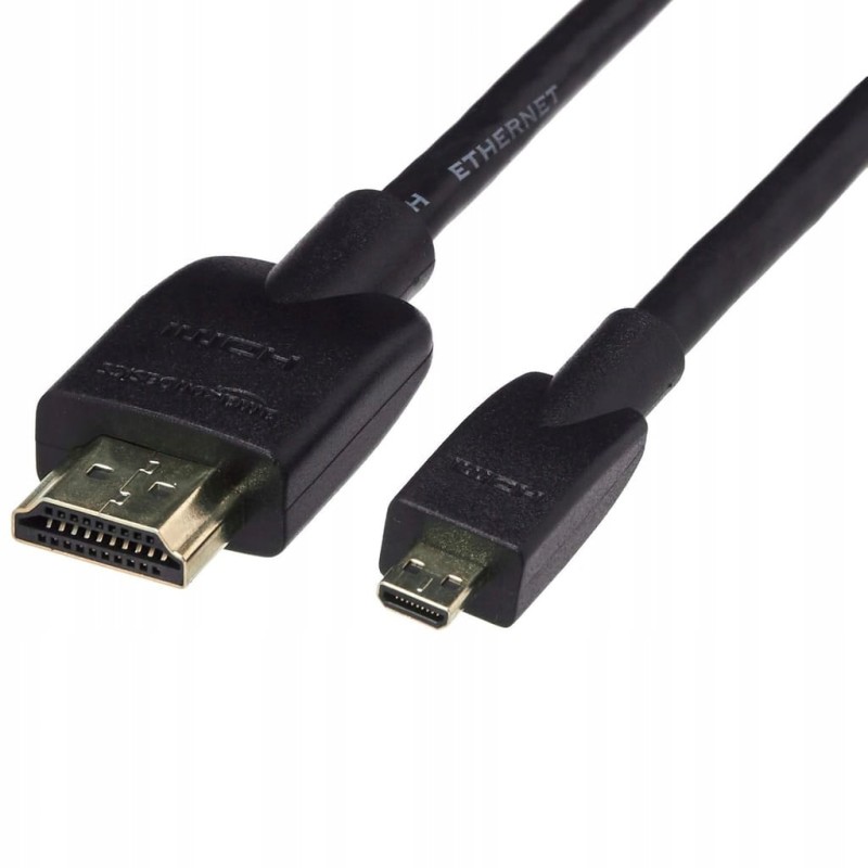 Amazon Basics – kabel Micro HDMI do HDMI 4K 18Gbps (1,8 m)