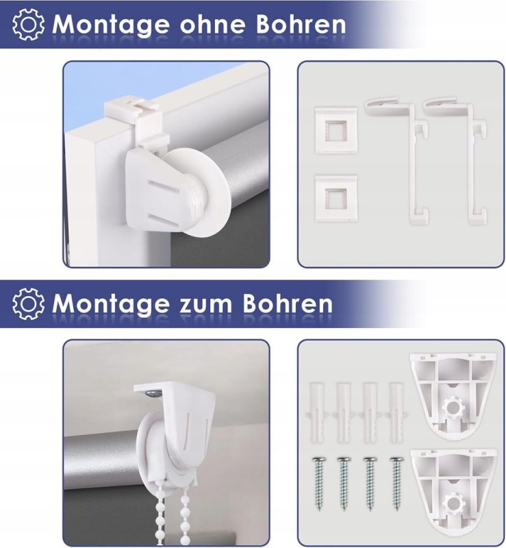 Roleta zaciemniająca termiczna bez wiercenia 45 × 130 cm – Smartdemo