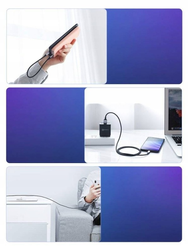 Ugreen kabel przewód USB - USB Typ C Quick Charge 3.0 3A 0,5m