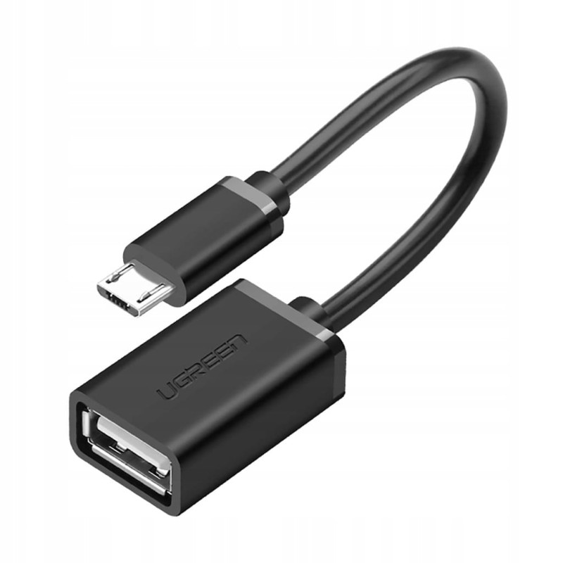 Kabel UGREEN US133 10396 micro USB (męski) do USB-A (żeński) OTG 0,15 m