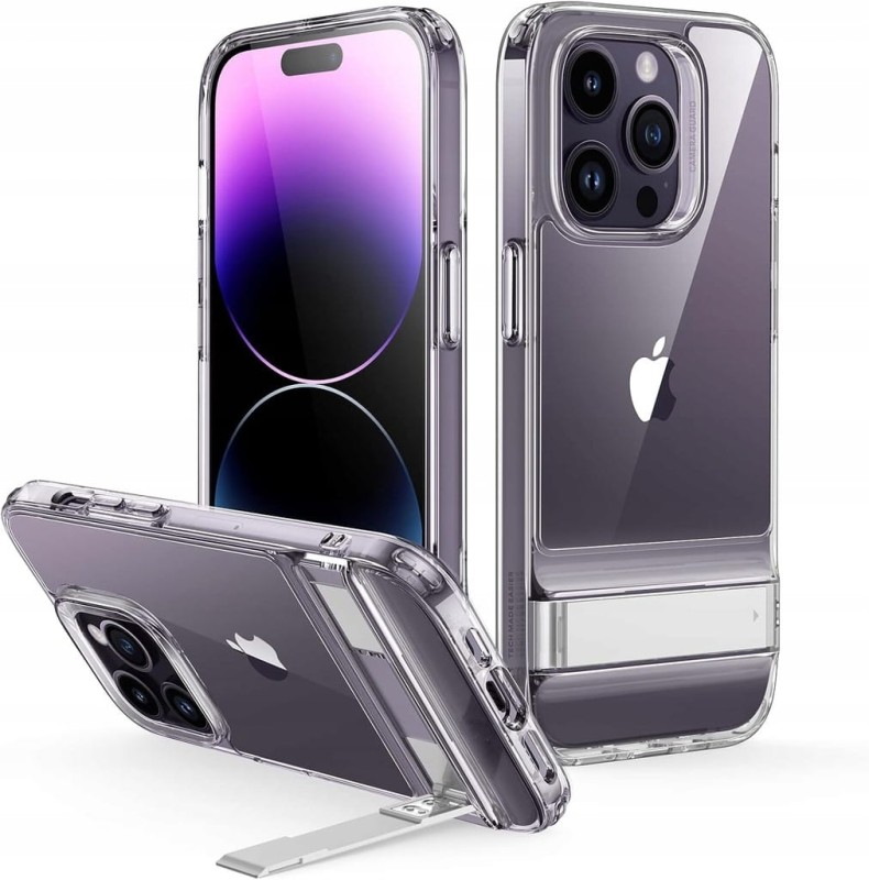 ESR Ochronne etui ze stojakiem do iPhone 14 Pro Max – przezroczyste
