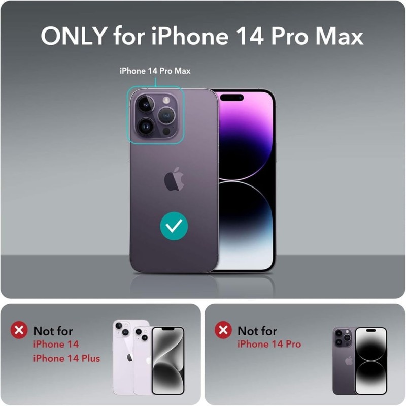 ESR Ochronne etui ze stojakiem do iPhone 14 Pro Max – przezroczyste