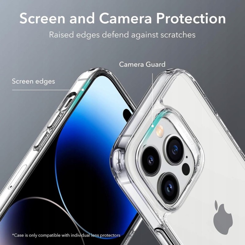 ESR Ochronne etui ze stojakiem do iPhone 14 Pro Max – przezroczyste