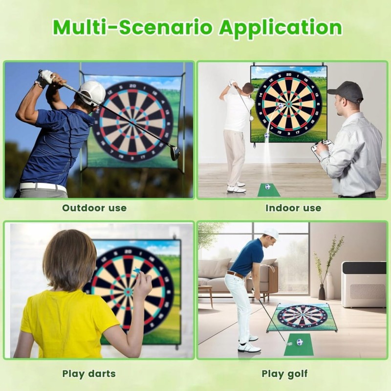 FOOING 2w1 Gra golfowa – mata do chipowania i rzutki dla dzieci