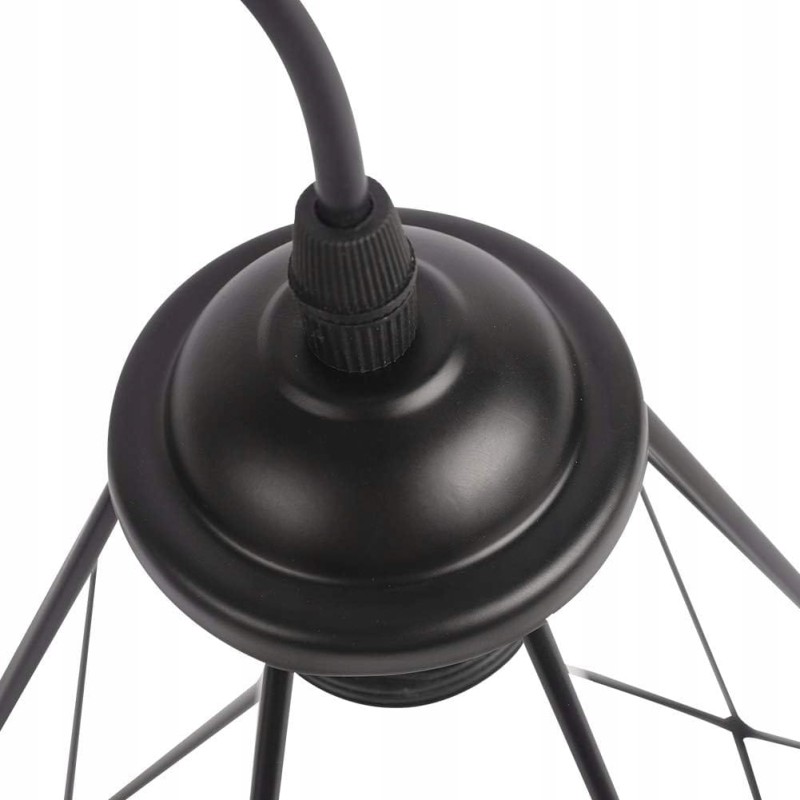 Lampa wisząca czarna loftowa, metalowa vintage metalowa E27 – Maxduyu