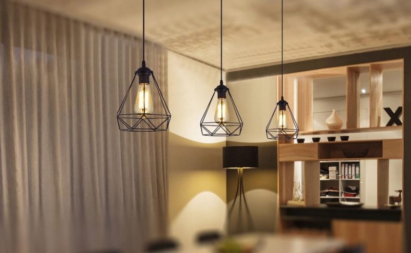 Lampa wisząca czarna loftowa, metalowa vintage metalowa E27 – Maxduyu