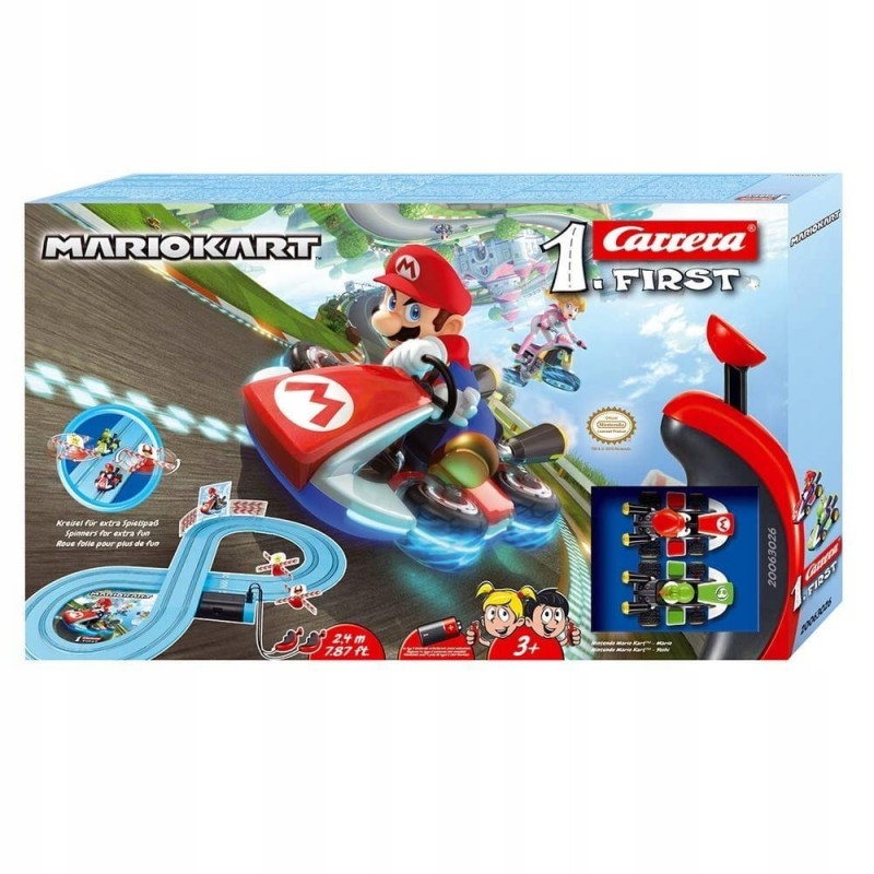 Carrera First Nintendo Mario Kart – tor wyścigowy 2,4 m dla dzieci