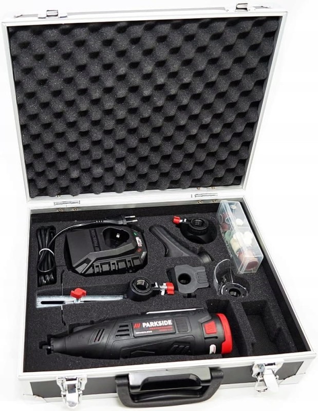 Parkside Performance PPFBSA 12 A1 12V Miniszlifierka + aku. 2Ah + akcesoria