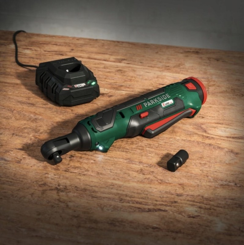Parkside PAR 12 B1 Grzechotka Akumulatorowa 12V + Aku + Ładowarka + walizka