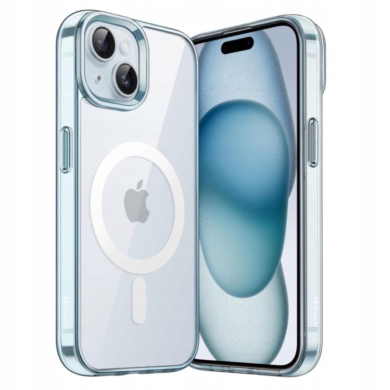 JETech Magnetyczne Etui iPhone 15 6,1" MagSafe Niebieskie