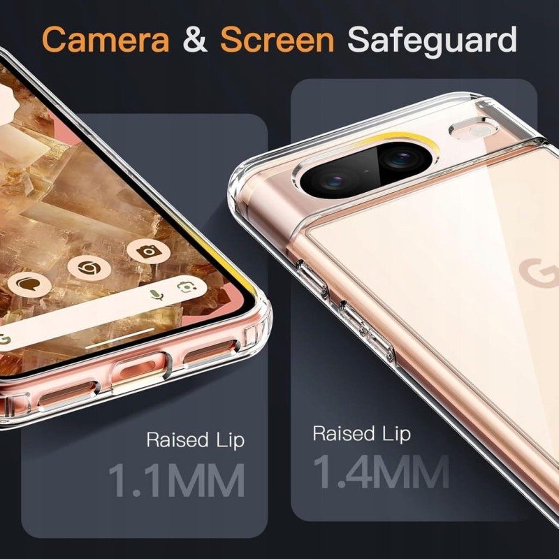 JETech Etui Google Pixel 8 6,2" 2023 Przezroczyste