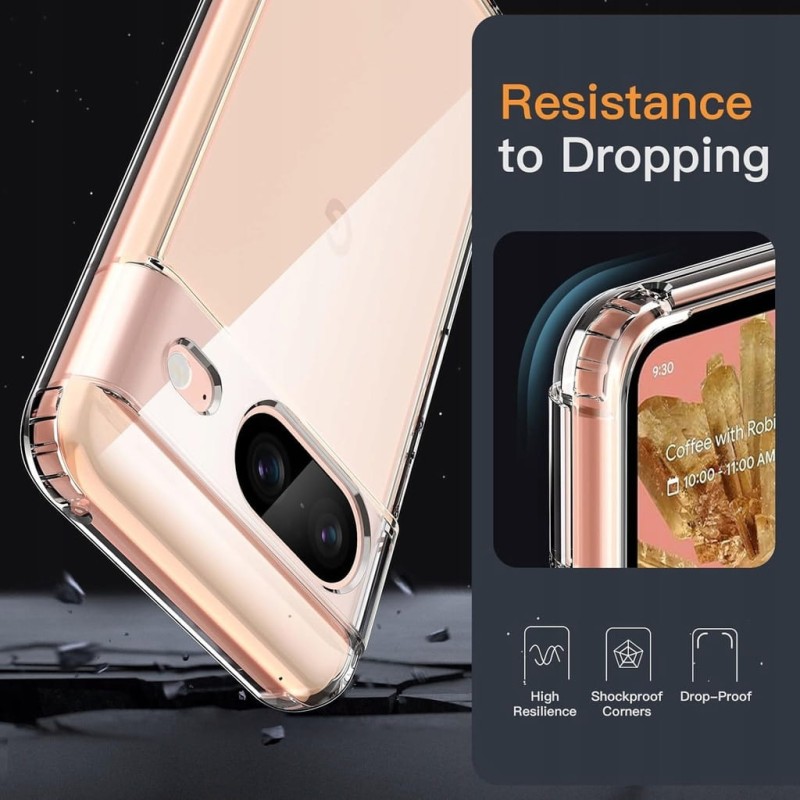 JETech Etui Google Pixel 8 6,2" 2023 Przezroczyste
