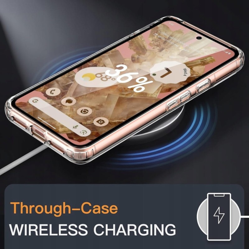 JETech Etui Google Pixel 8 6,2" 2023 Przezroczyste