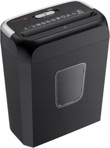 Bonsaii C237-B niszczarka do papieru na 6 arkuszy i kart P-4, 13 l