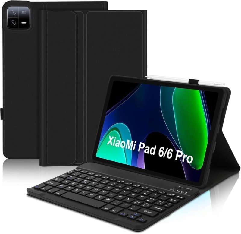 Iveoppe etui z klawiaturą Xiaomi Pad 6/6 Pro Bluetooth włoski układ QWERTY