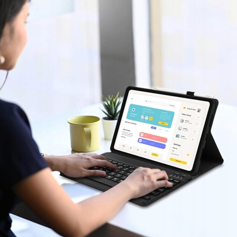 Iveoppe etui z klawiaturą Xiaomi Pad 6/6 Pro Bluetooth włoski układ QWERTY