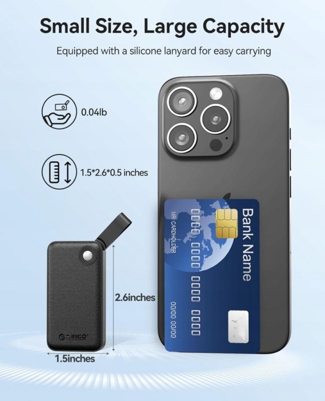 Dysk Przenośny zewnętrzny SSD 1TB Orico B20 2000 MB/S Do IPhone windows