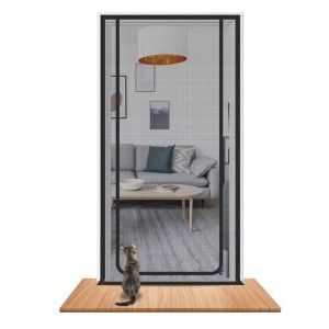 Wzmocniona moskitiera z zamkiem błyskawicznym 80x200 cm do drzwi - rackbone