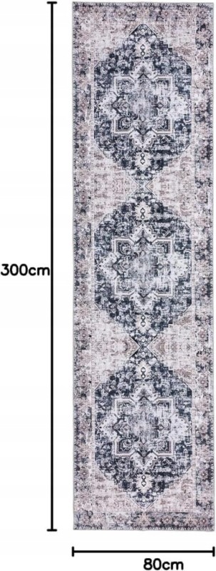 Chodnik kuchenny vintage 80x300 cm antypoślizgowy bieżnik - Taleta