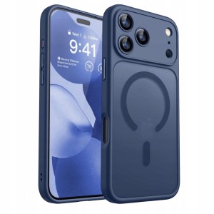 Etui iPhone 17 Pro MagSafe Copike matowe niebieskie