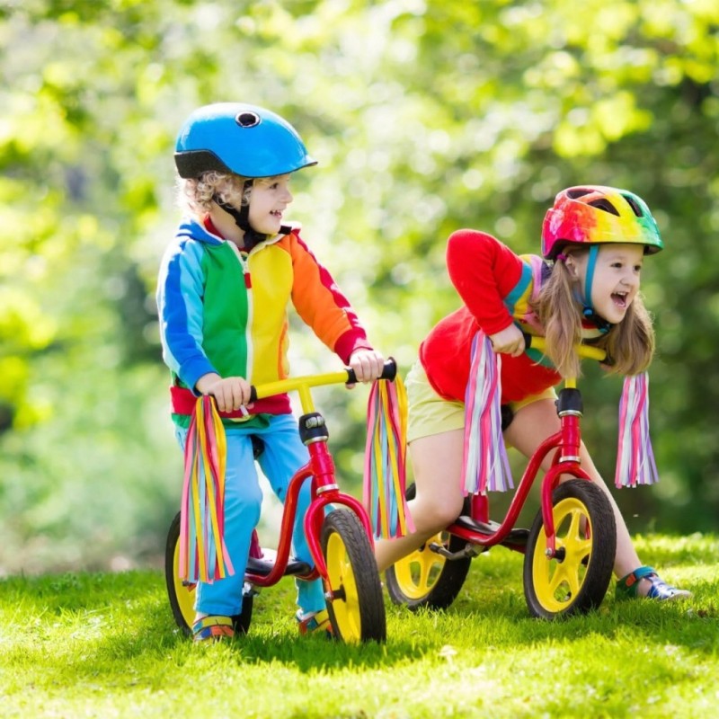 Kolorowe wstążki rowerowe dla dzieci 2 pary frędzli , 30 cm- Besportble