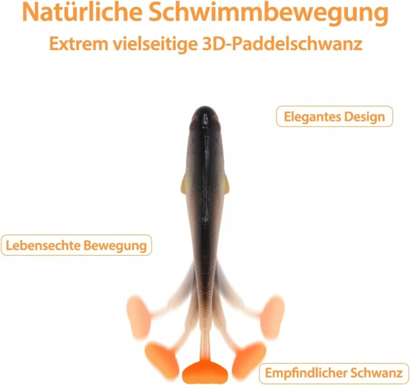 Zestaw przynęty wędkarskich na spinning 6 szt. 6,5 cm 6 g- Filltown