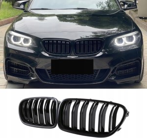 Grill nerki BMW F22 F23 M2 F87 czarny połysk komplet