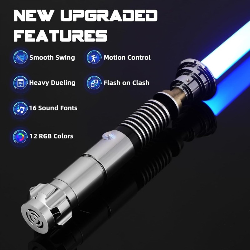 Miecz świetlny Saberforms 12 kolorów 16 dźwięków Force FX sterowanie ruchem