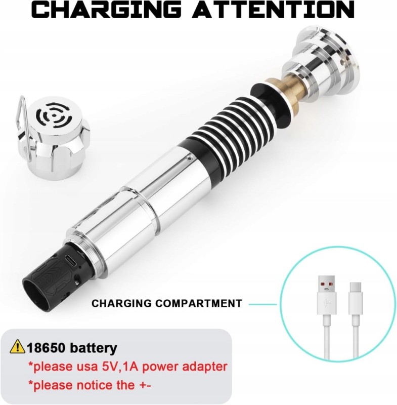 Miecz świetlny Saberforms 12 kolorów 16 dźwięków Force FX sterowanie ruchem