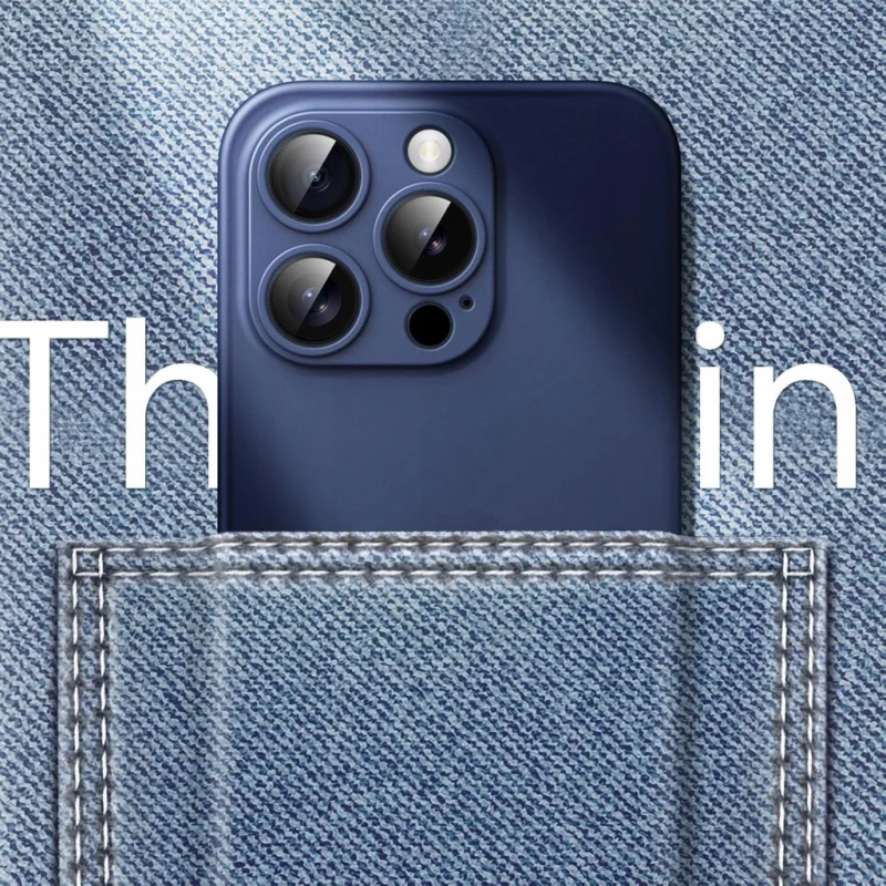 JETech Ultra Slim Case etui iPhone 15 Pro 6,1 Blue Titanium