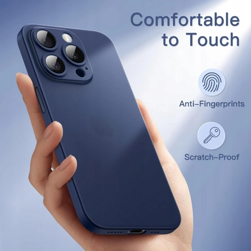 JETech Ultra Slim Case etui iPhone 15 Pro 6,1 Blue Titanium