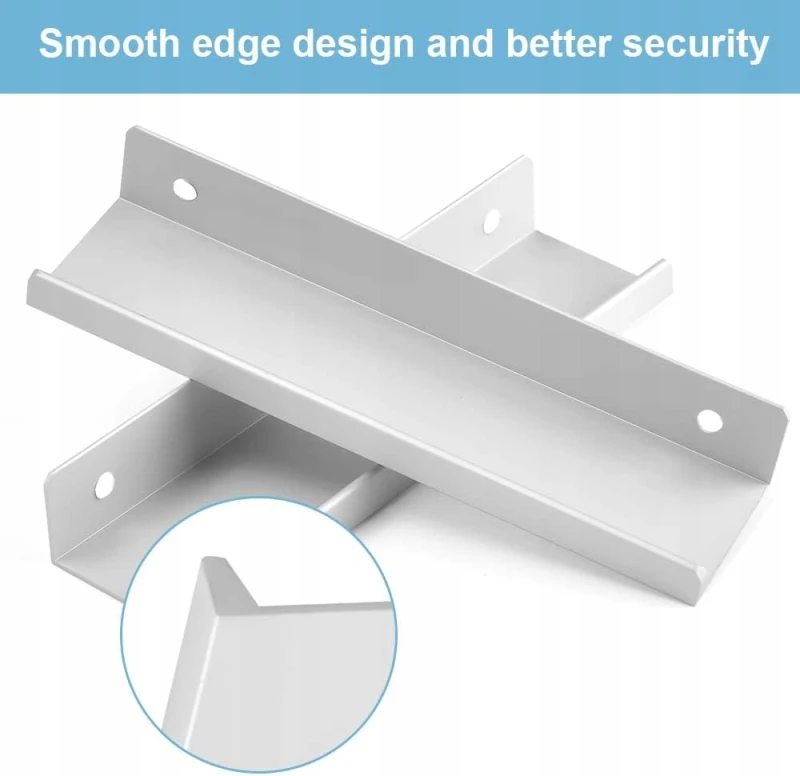 Uchwyt Krawędziowy Finger Edge Pull Srebrny 4 szt. Aluminium- Klyngtsk