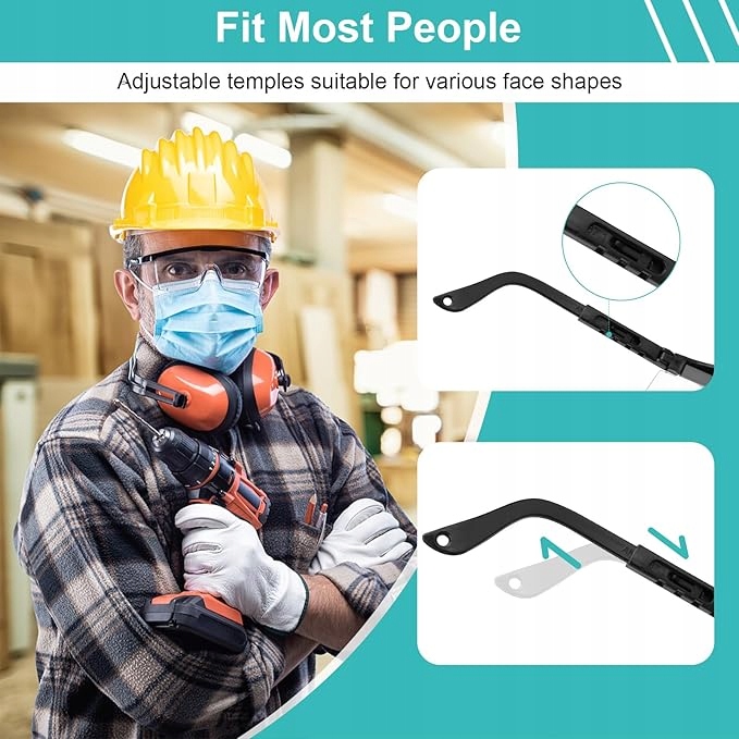 Kigniote Okulary Ochronne Robocze Przezroczyste 6 szt. Anti Fog