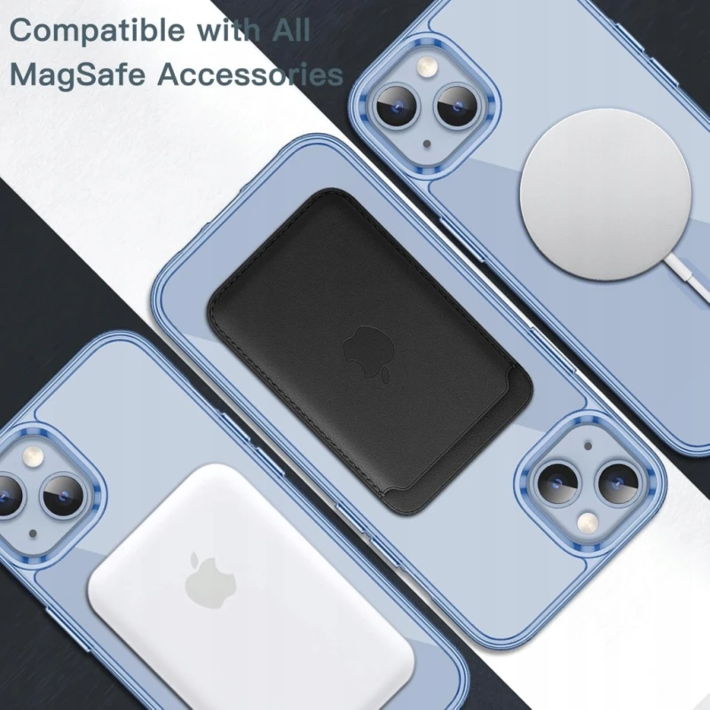 Etui magnetyczne JETech iPhone 14 Plus MagSafe Sierra Blue