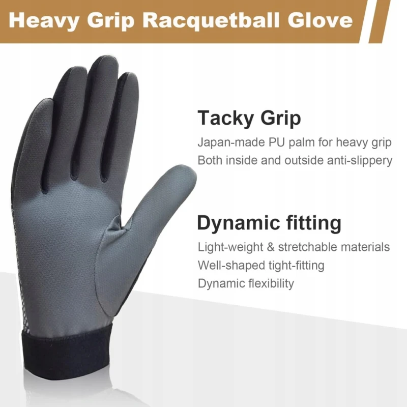 Rękawiczka antypoślizgowa do squasha i racquetball PU XL prawa- Intra-Fit